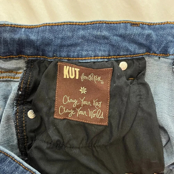 Kut from the Kloth Sienna Skinny Medium Wash Mid Rise Cotton Blend Jeans | Sz 10 - Picture 5 of 9